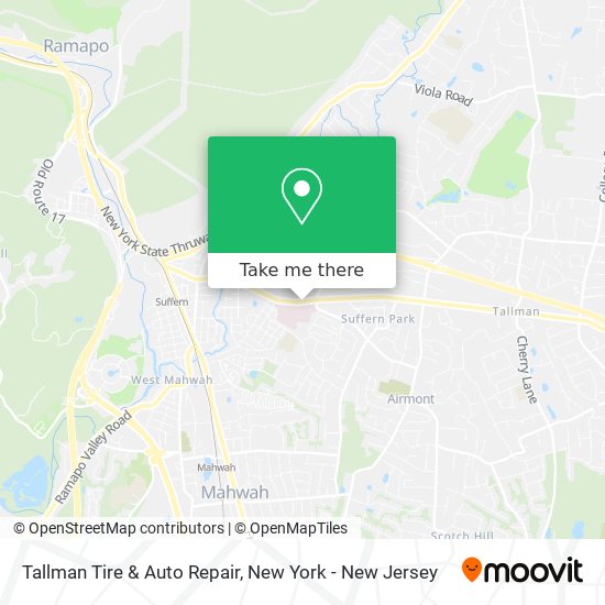 Tallman Tire & Auto Repair map