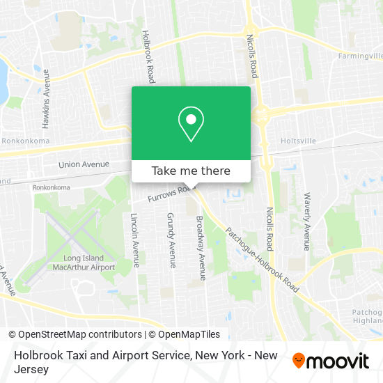 Mapa de Holbrook Taxi and Airport Service