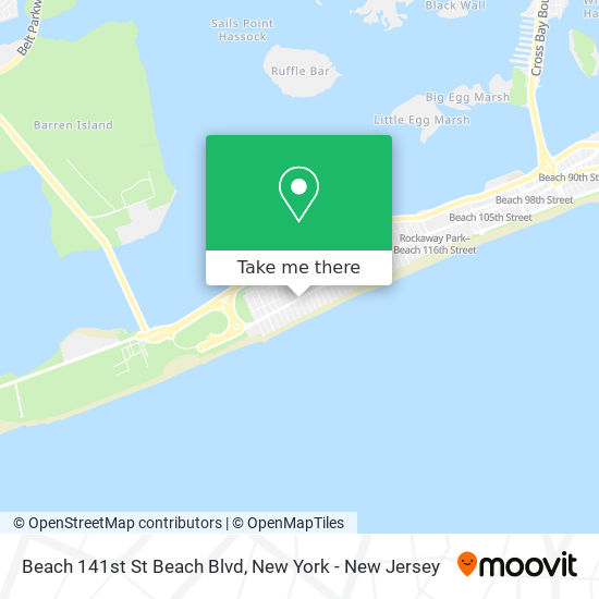 Mapa de Beach 141st St Beach Blvd