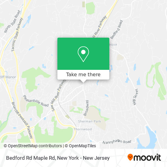 Bedford Rd Maple Rd map