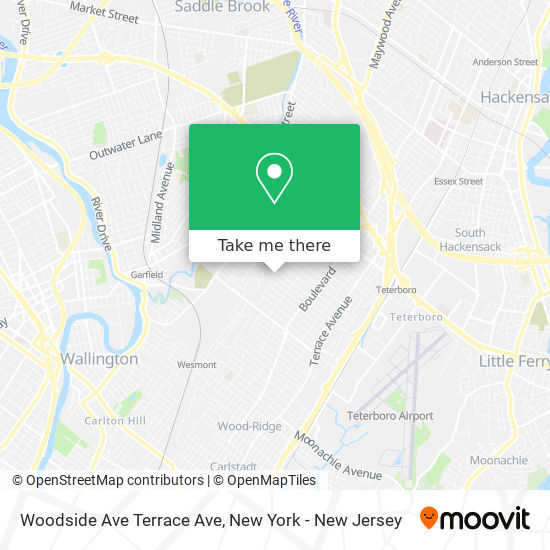 Mapa de Woodside Ave Terrace Ave