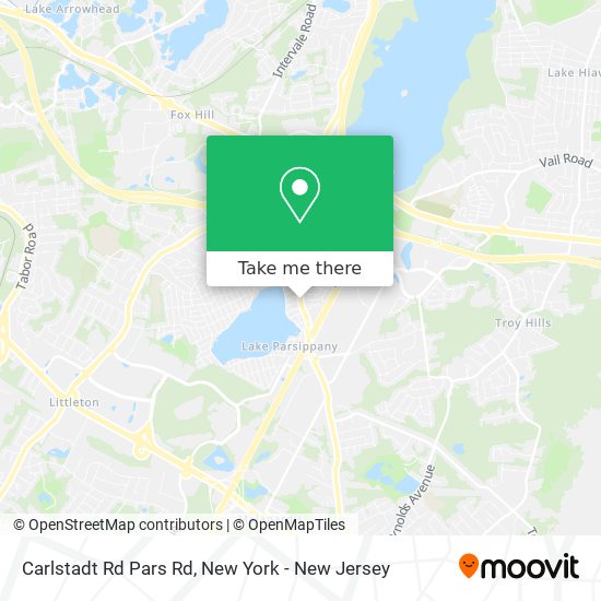 Carlstadt Rd Pars Rd map