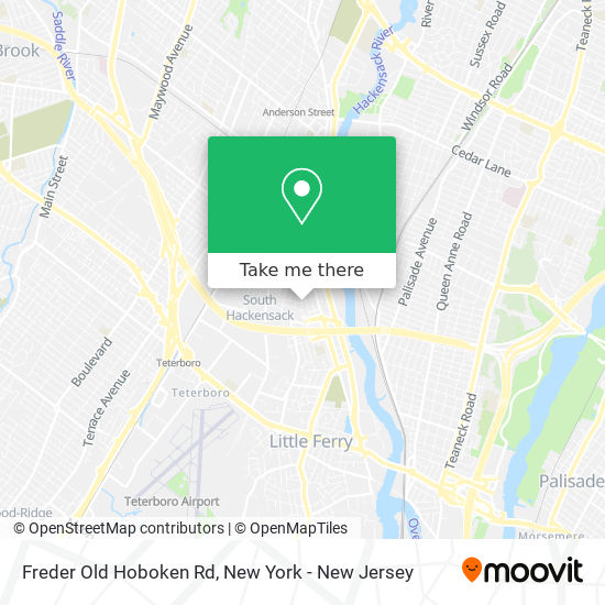 Freder Old Hoboken Rd map