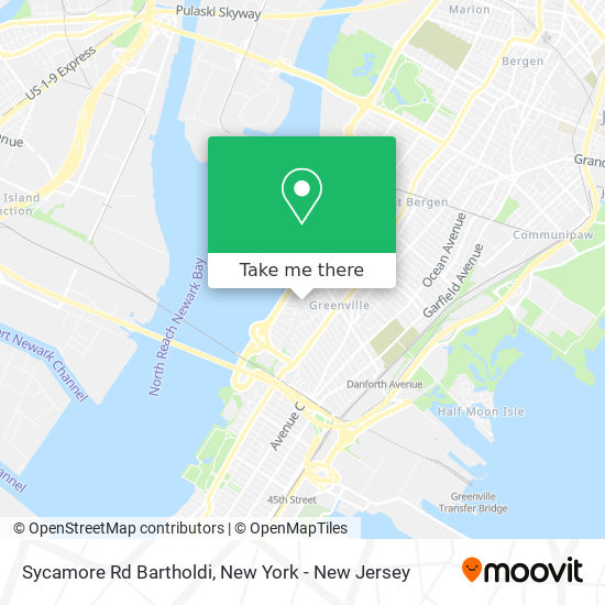 Sycamore Rd Bartholdi map