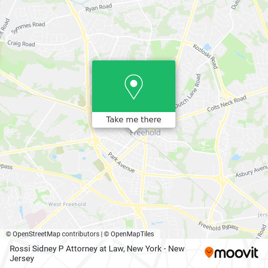 Rossi Sidney P Attorney at Law map