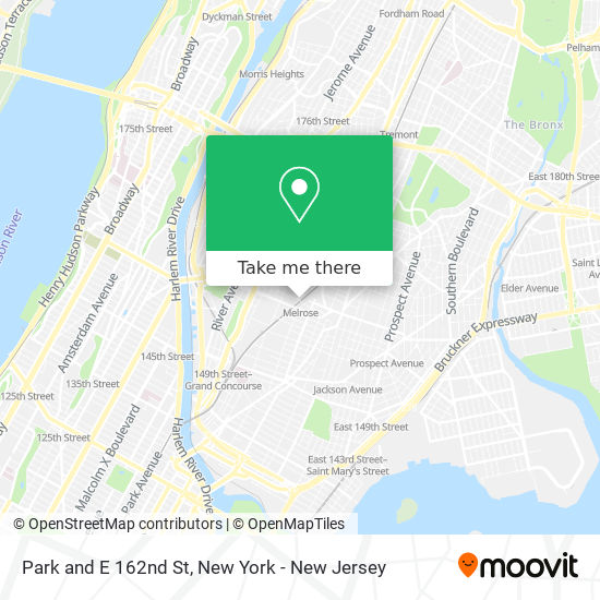Park and E 162nd St map