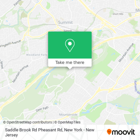 Saddle Brook Rd Pheasant Rd map