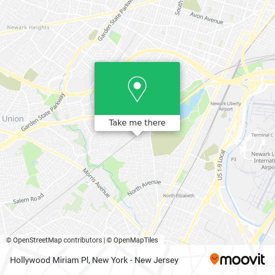 Hollywood Miriam Pl map