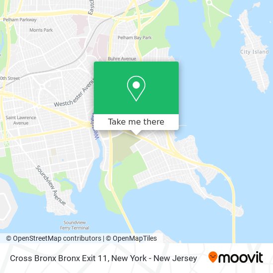 Cross Bronx Bronx Exit 11 map