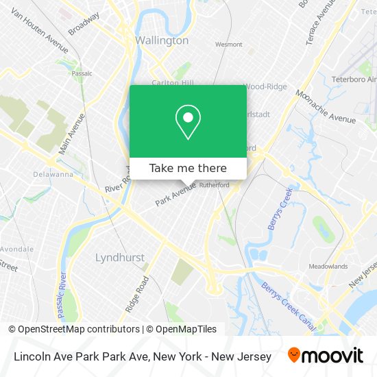 Lincoln Ave Park Park Ave map