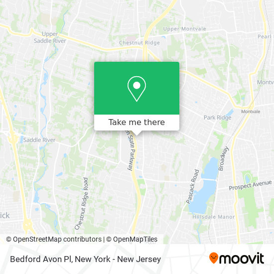 Bedford Avon Pl map