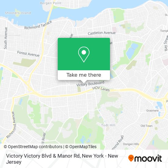 Victory Victory Blvd & Manor Rd map