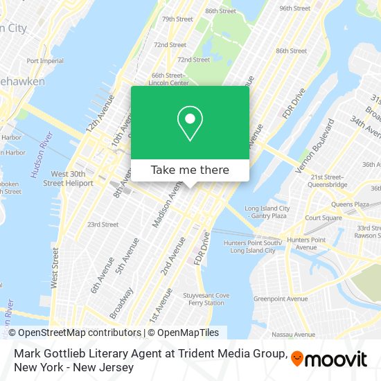 Mark Gottlieb Literary Agent at Trident Media Group map