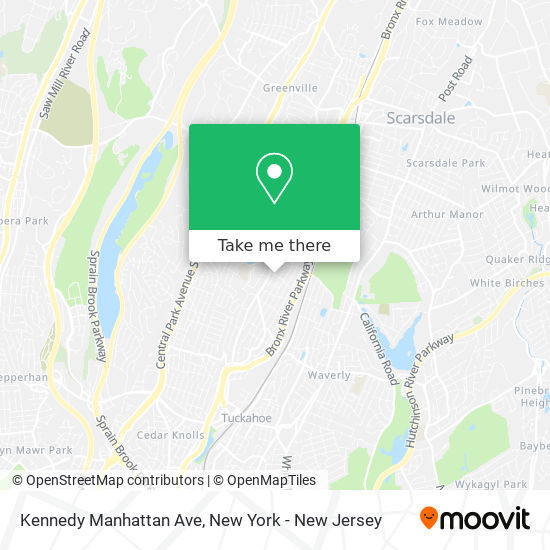 Kennedy Manhattan Ave map