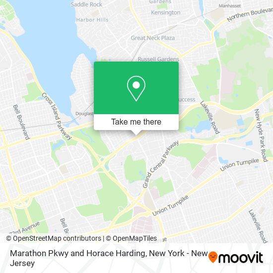 Marathon Pkwy and Horace Harding map