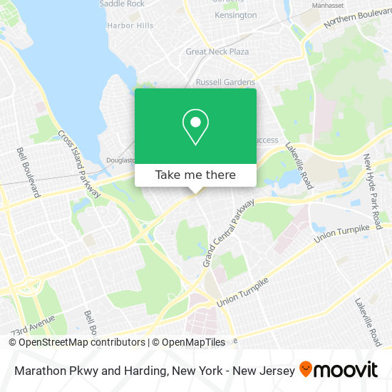 Marathon Pkwy and Harding map