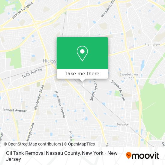 Oil Tank Removal Nassau County map