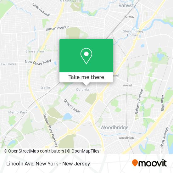 Mapa de Lincoln Ave