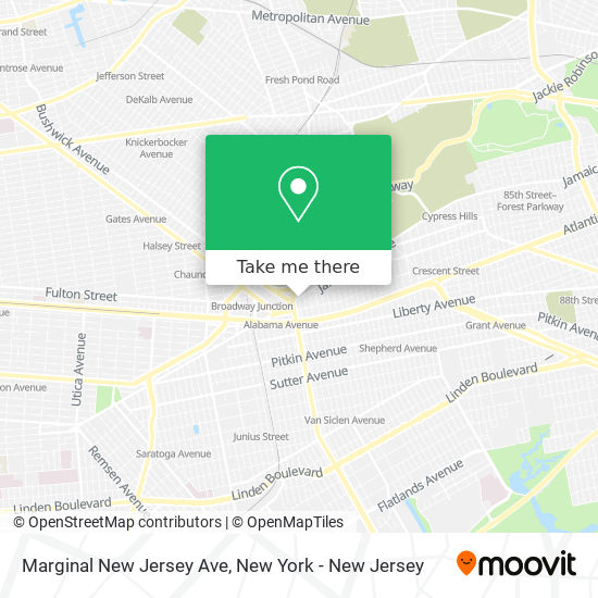 Mapa de Marginal New Jersey Ave