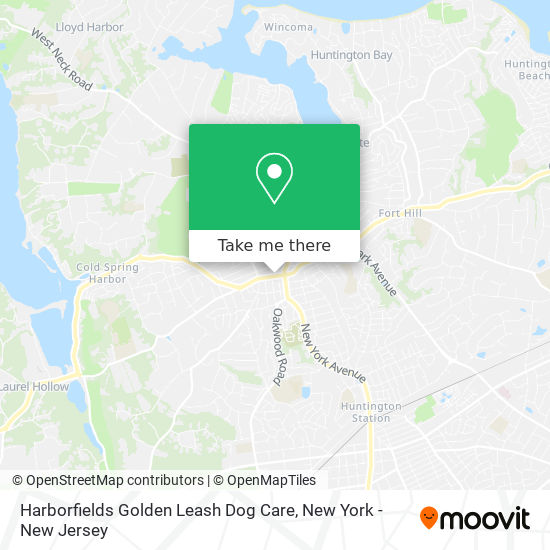 Mapa de Harborfields Golden Leash Dog Care