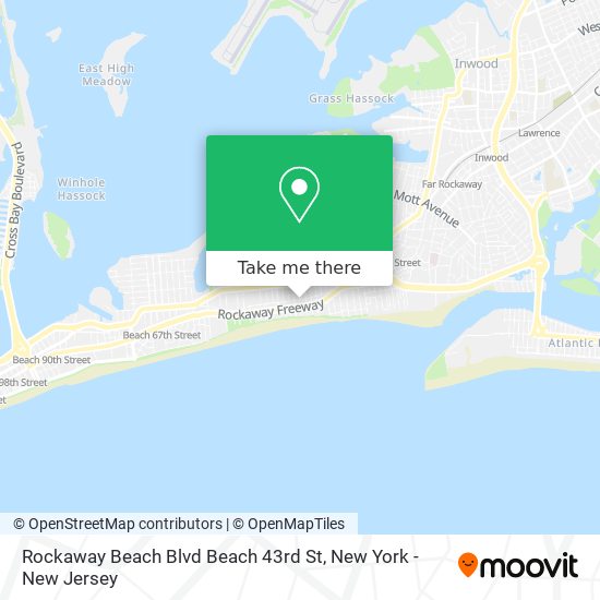 Rockaway Beach Blvd Beach 43rd St map
