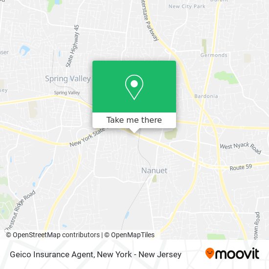 Geico Insurance Agent map