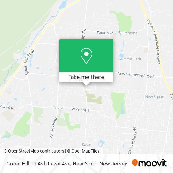 Mapa de Green Hill Ln Ash Lawn Ave