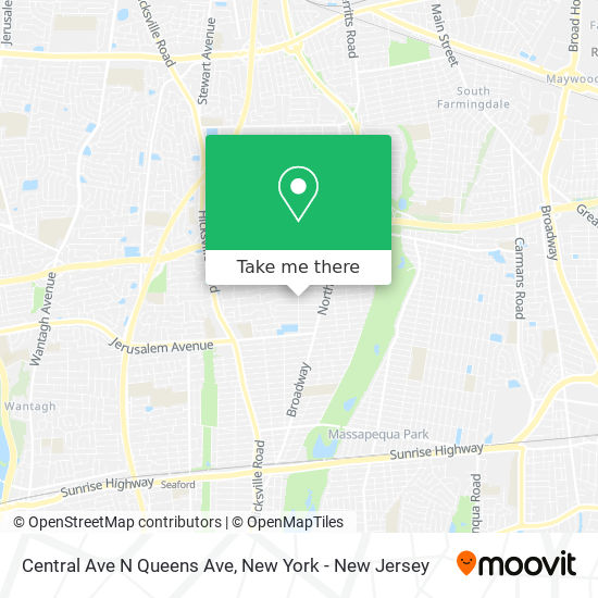 Mapa de Central Ave N Queens Ave