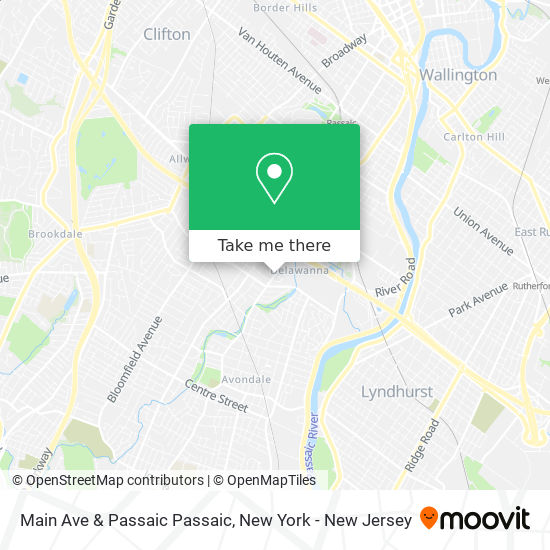 Mapa de Main Ave & Passaic Passaic