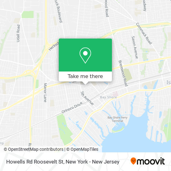 Mapa de Howells Rd Roosevelt St