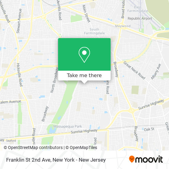 Mapa de Franklin St 2nd Ave