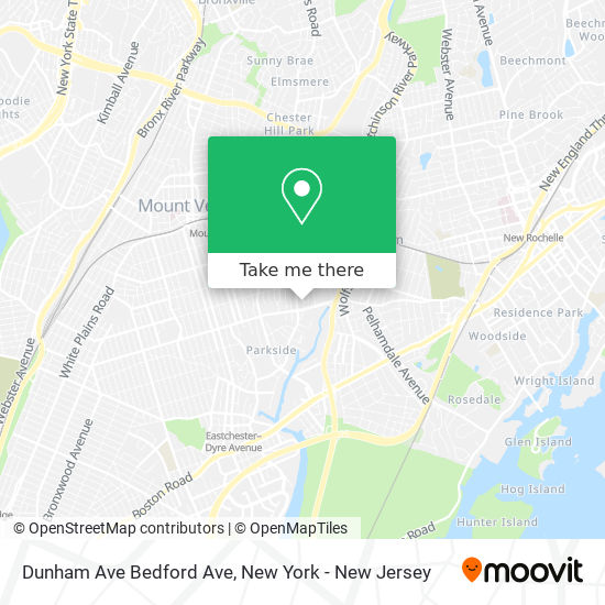 Dunham Ave Bedford Ave map
