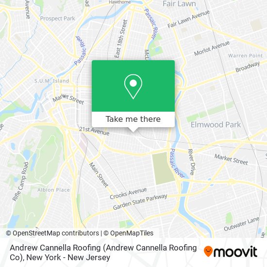 Mapa de Andrew Cannella Roofing