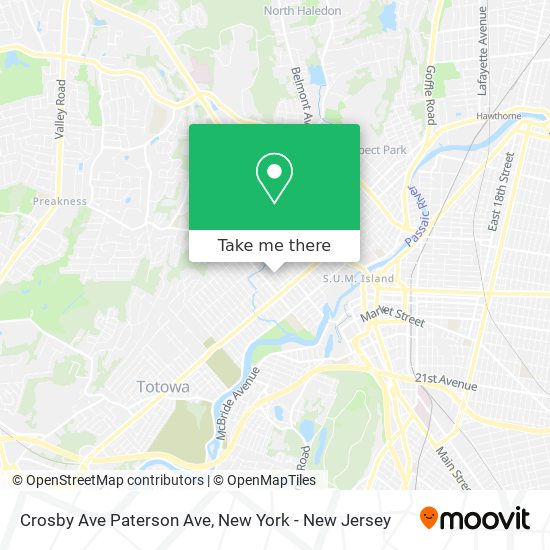 Mapa de Crosby Ave Paterson Ave