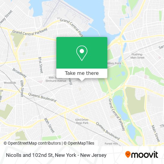 Mapa de Nicolls and 102nd St