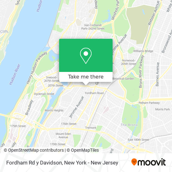 Fordham Rd y Davidson map