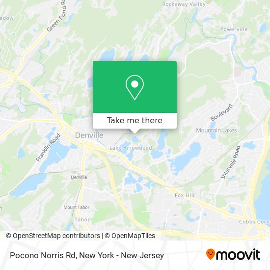 Pocono Norris Rd map