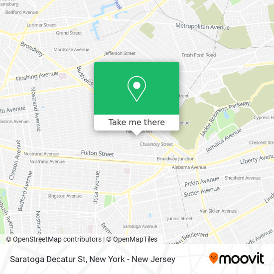 Mapa de Saratoga Decatur St