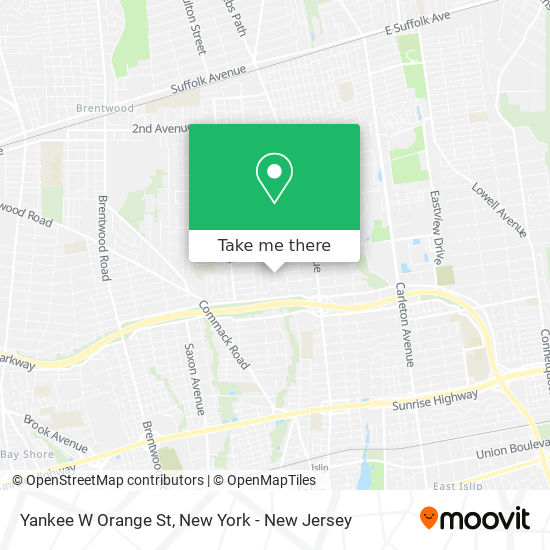 Yankee W Orange St map