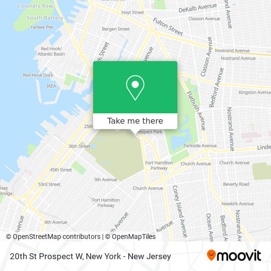 Mapa de 20th St Prospect W