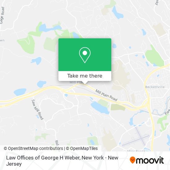 Law Offices of George H Weber map