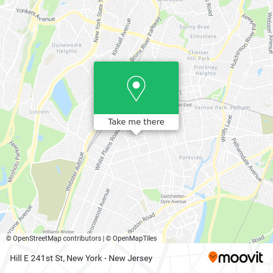 Hill E 241st St map