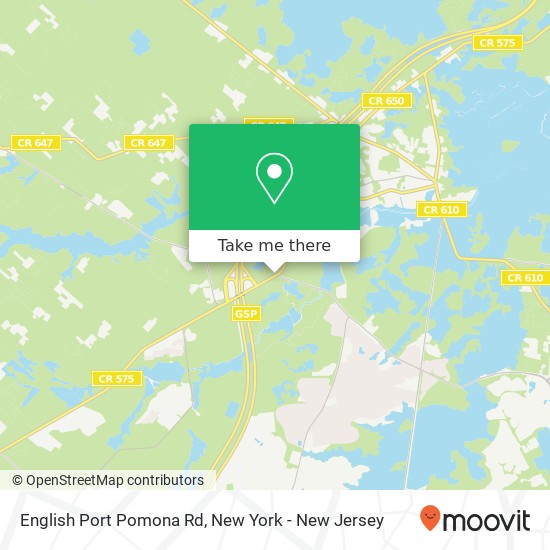 Mapa de English Port Pomona Rd, Port Republic, NJ 08241