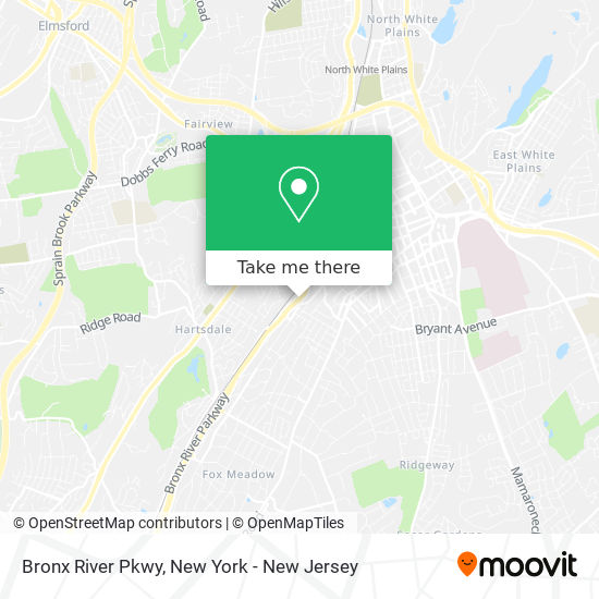 Bronx River Pkwy map