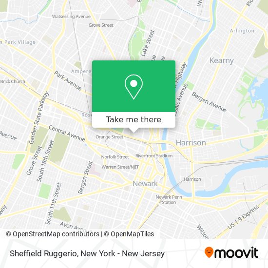 Sheffield Ruggerio map