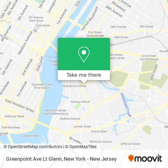 Mapa de Greenpoint Ave Lt Glenn