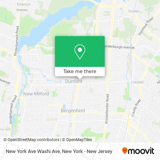 Mapa de New York Ave Washi Ave