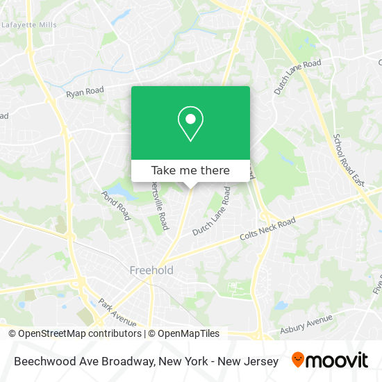 Mapa de Beechwood Ave Broadway