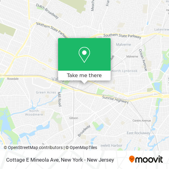 Mapa de Cottage E Mineola Ave