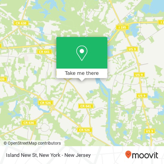 Island New St, Jackson, NJ 08527 map